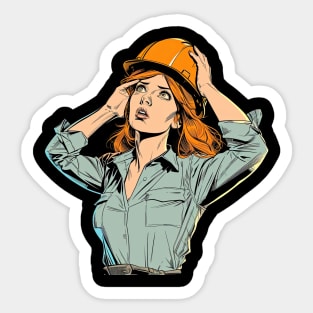 World's Okayest Construction Engineer v3 (no text) Sticker